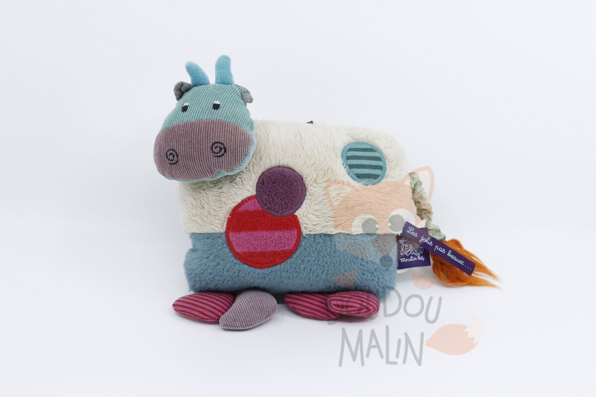  les jolis pas beaux boîte à musique vache 18 cm 